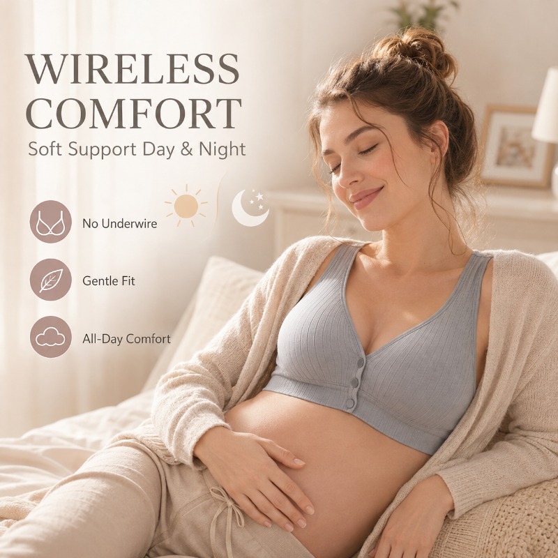 บราให้นมบุตรสำหรับผู้หญิง บราไ - Nursing Bra Sleep บทวิจารณ์และราคา